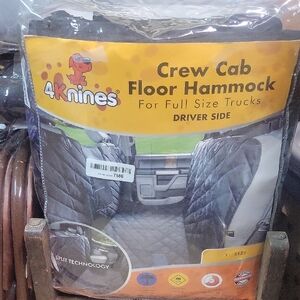 Black Crew Cab Floor Hammock for Dogs